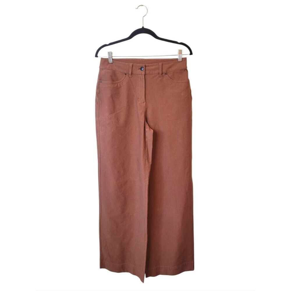 lululemon athletica City Sleek 5 Wide-Leg Rust Pants Women's Size 27